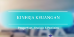 Pengertian Kinerja Keuangan