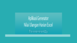 Aplikasi Generator Nilai Ulangan Harian Excel