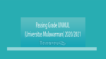 Passing Grade Unmul (Universitas Mulawarman) 2020-2021