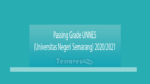 Passing Grade Unnes (Universitas Negeri Semarang) 2020-2021