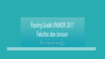 Passing Grade Unimor 2017 Fakultas Dan Jurusan