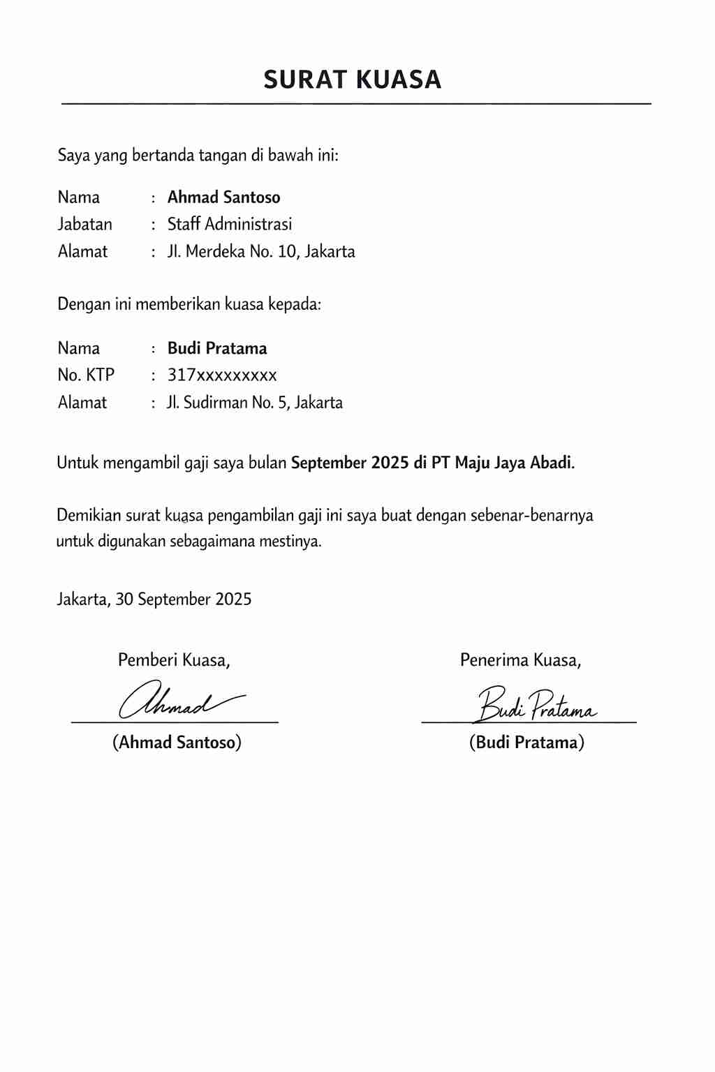 Pdf Siap Pakai! Contoh Surat Kuasa Pengambilan Gaji Lengkap Terbaru 2 Surat Kuasa Pengambilan Gaji