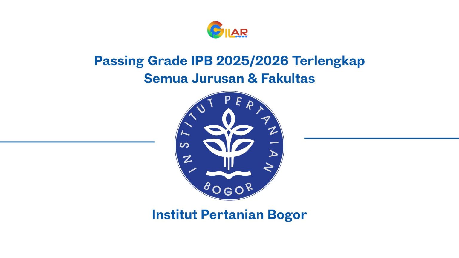 Passing Grade Ipb 2025