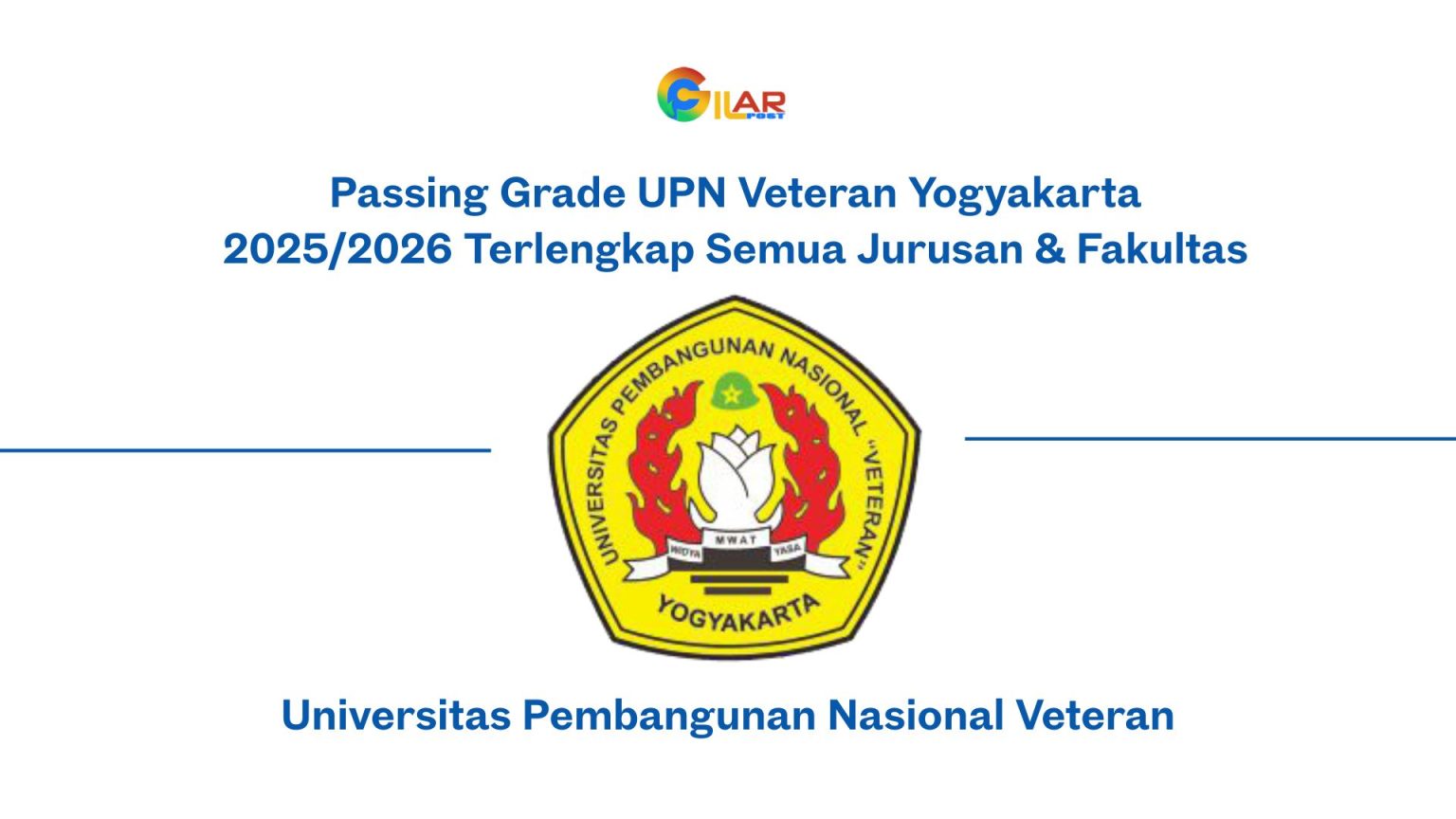 Passing Grade Upn Veteran Yogyakarta 2025