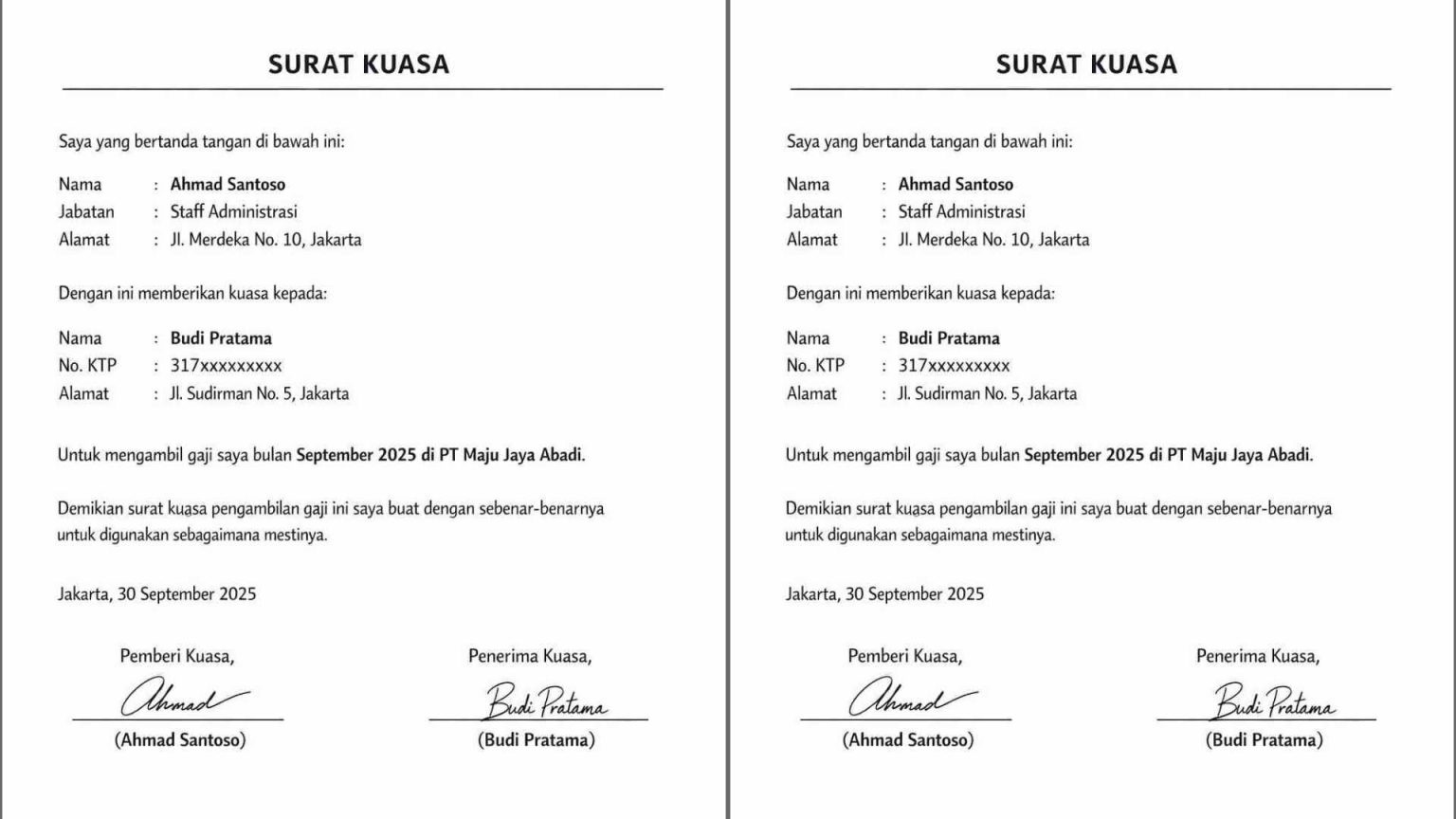Pdf Siap Pakai! Contoh Surat Kuasa Pengambilan Gaji Lengkap Terbaru 1 Contoh Surat Kuasa Pengambilan Gaji