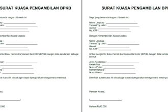Surat Kuasa Pengambilan Bpkb