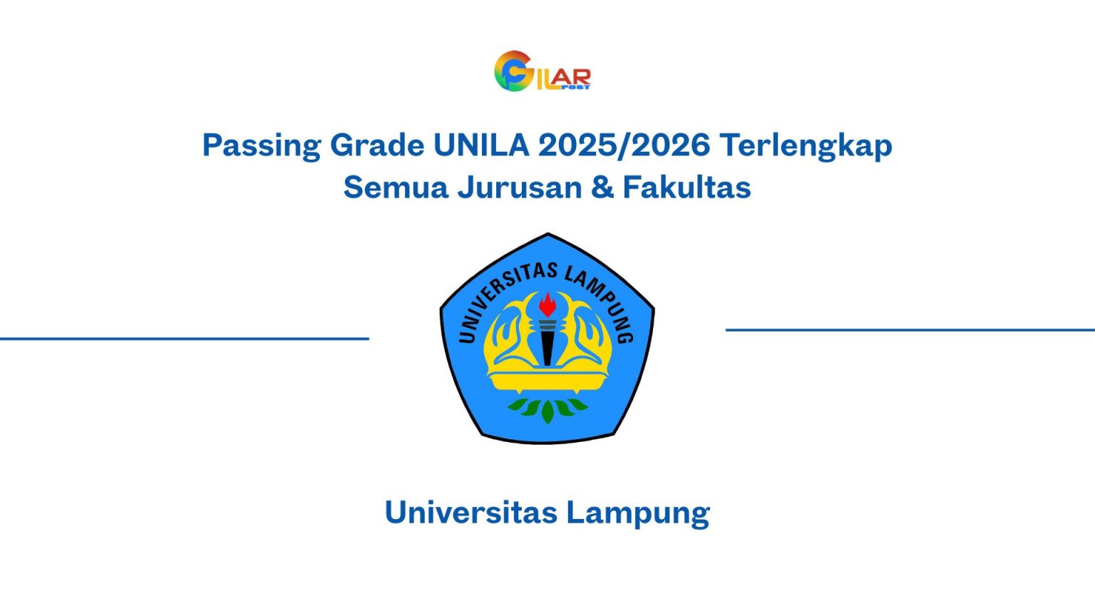 Passing Grade Unila 2025/2026